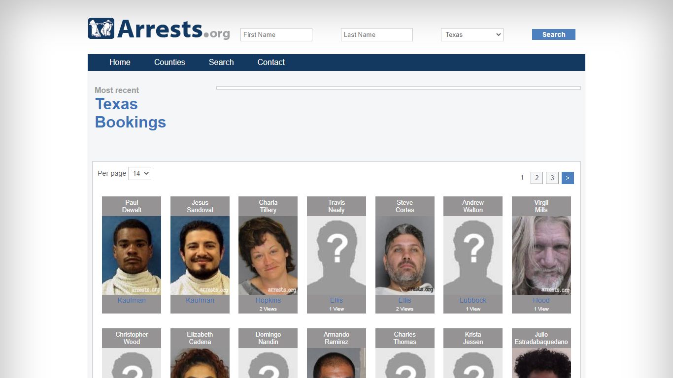 Texas Arrests and Inmate Search